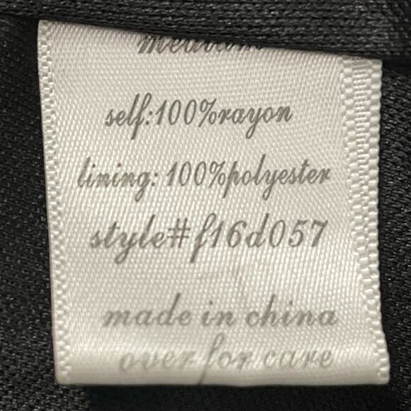 Dina Be Black V-neck Dress Spaghetti Straps Racerback Beaded Size Medium - Picture 13 of 14